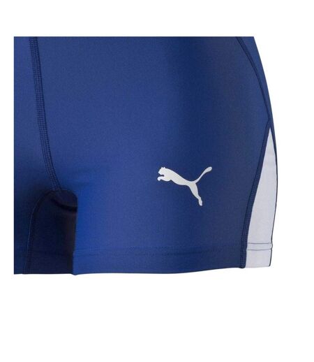 Womens/ladies Tight Shorts Blue Puma
