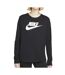 T-shirt Manches Longues Noir Femme Nike Essential - L