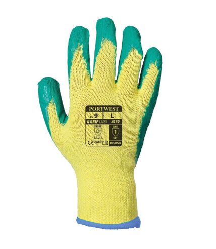 Unisex adult fortis grip gloves m green Portwest