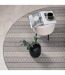 Tapis Rond Imprimé Sishu 200cm Gris-3