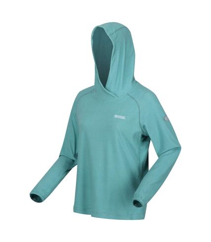 Sweat à capuche montes femme jade bleu / bleu turquoise pâle Regatta