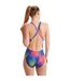Maillot De Bain 1 Pièce Powerback Femme Bleu Rouge Speedo-2