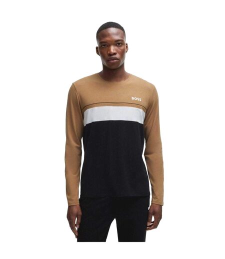 T-shirt Manches Longues Style Logo Homme Noir Hugo Boss