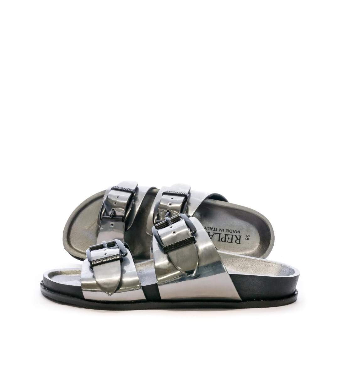 Sandales Noir/Argent Femme Replay Juliet Shiny - 36-1