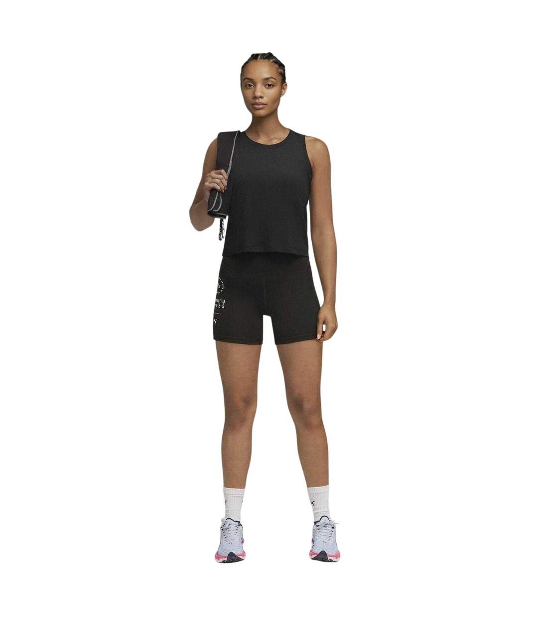 Womens/ladies Hyrox Essentials Shorts Black Puma-1