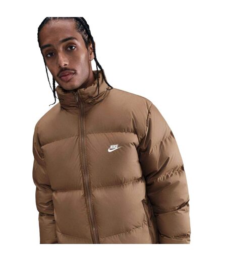 Mens Therma Fit Puffer Jacket Mosswood Brown Nike