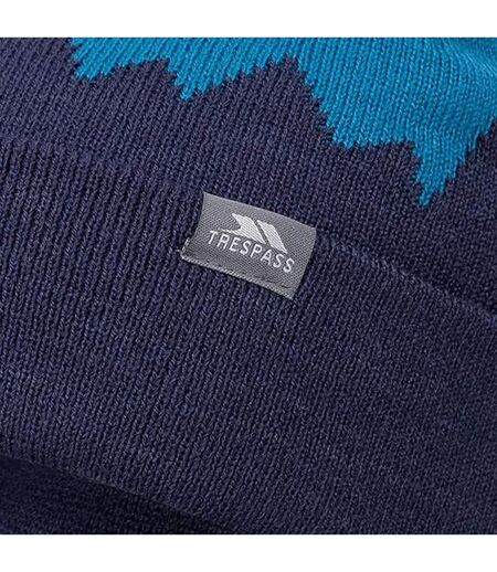 Mens Cobbler Beanie Storm Grey Bondi Blue Navy Trespass
