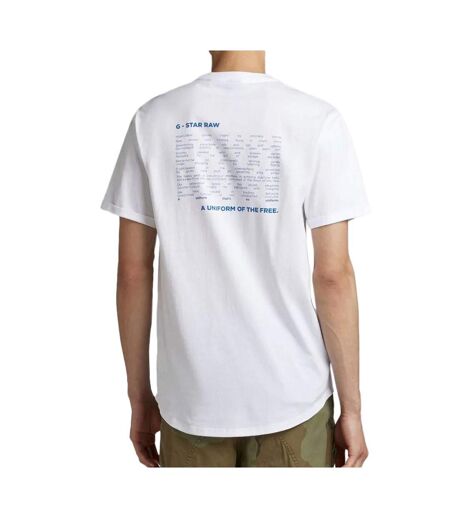 T-shirt blanc homme g-star raw lash back