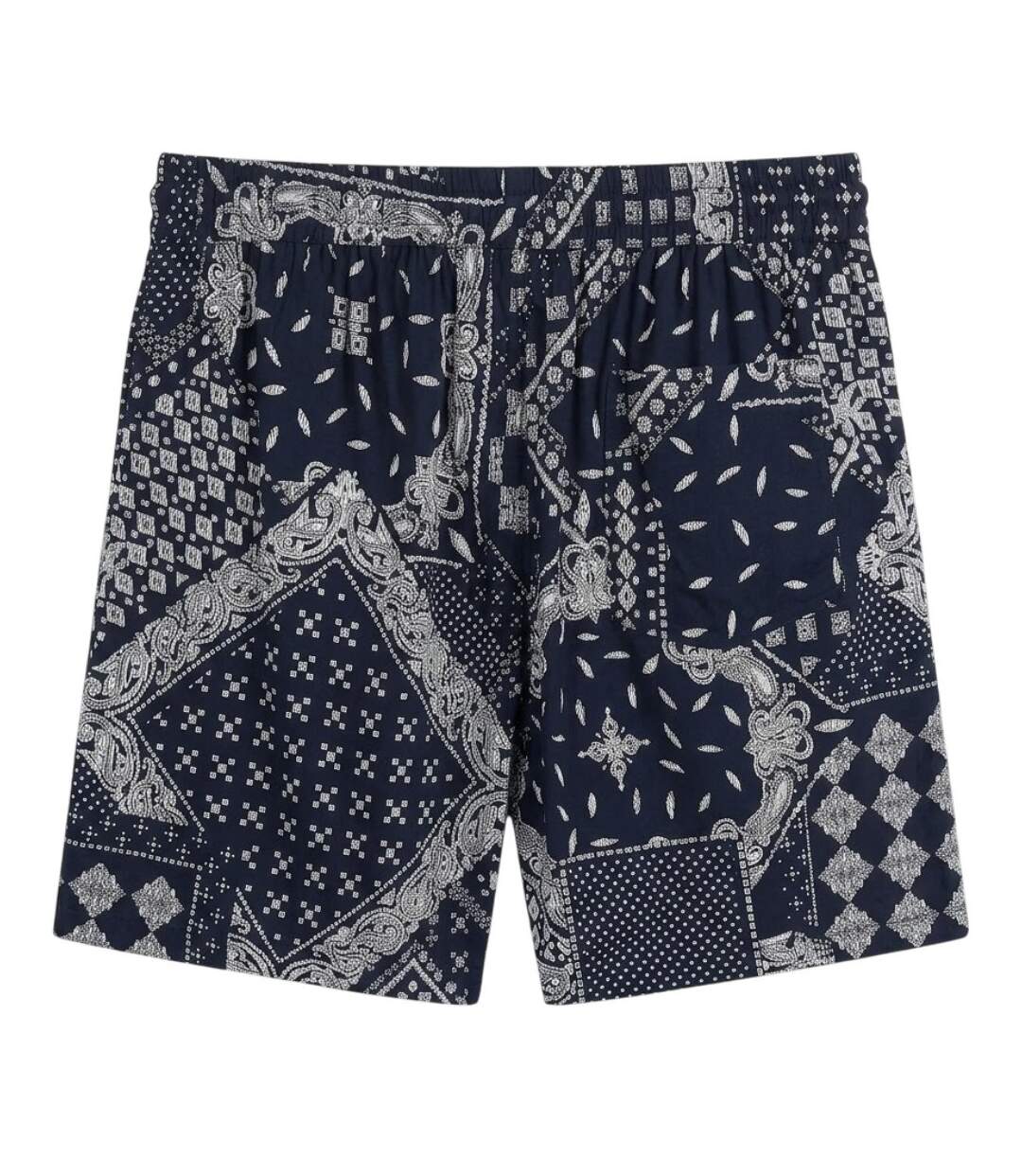 Mens Bandana Print Shorts Navy Another Influence-2
