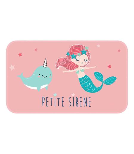 Tapis Enfant Déco Petite Sirena 45x75cm Rose