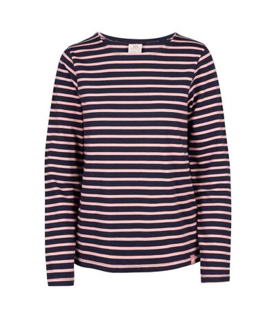 Womens/ladies karen yarn dyed stripe shirt pink shell Trespass