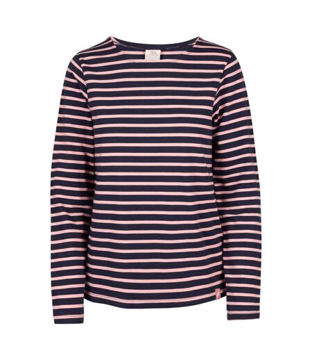 Womens/ladies karen yarn dyed stripe shirt pink shell Trespass
