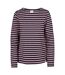 Womens/ladies karen yarn dyed stripe shirt pink shell Trespass-1