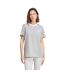 T-shirt Motif/style 3 Rayures Essentials Femme Gris Moyen Adidas-1
