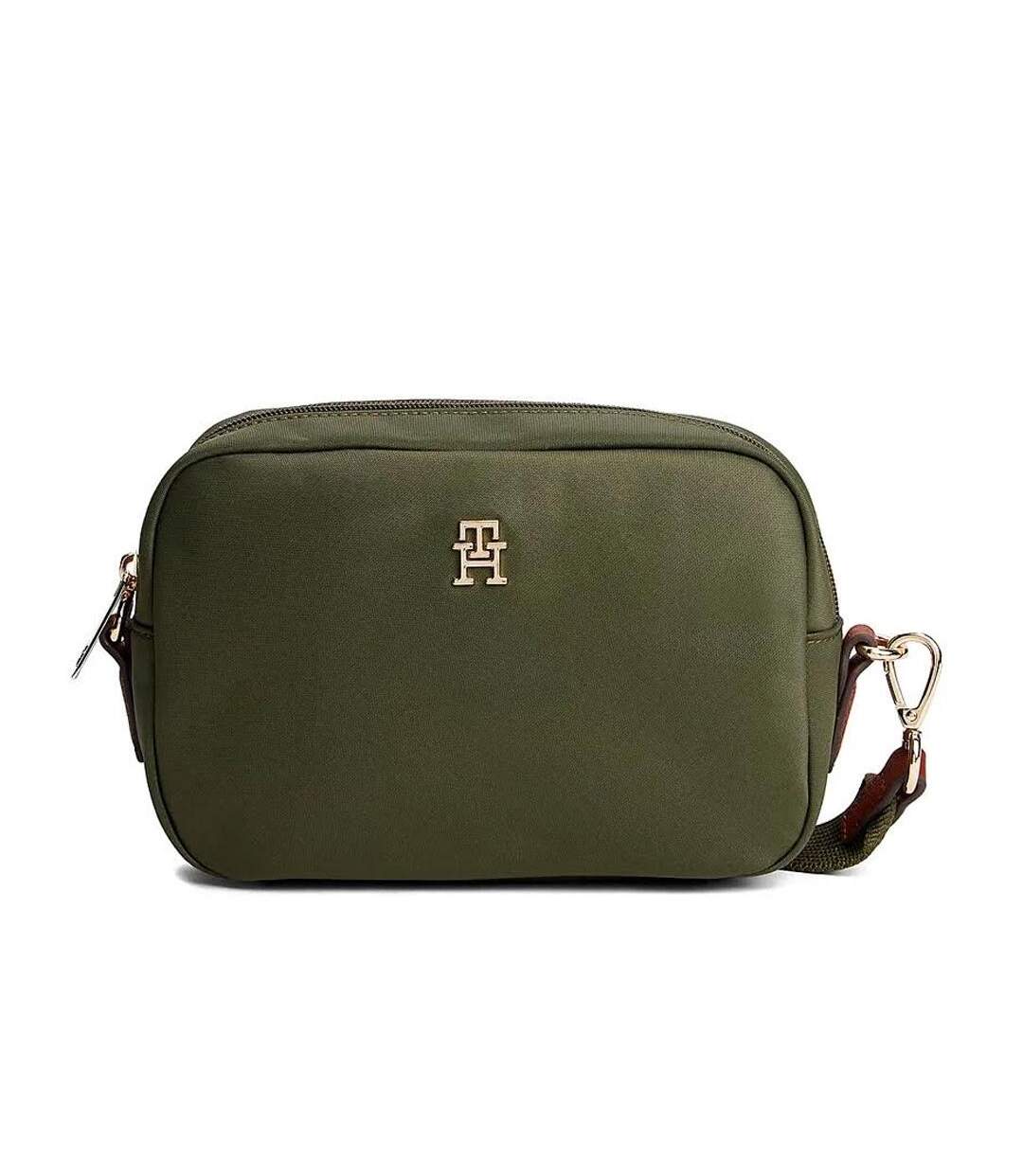 Sac bandoulière vert femme tommy hilfiger popette camera-1