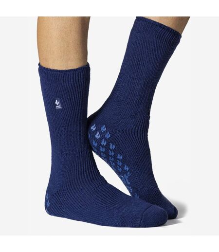 3 Pairs Multipack Mens Slipper Socks with Grips | Non-Slip Thermal Socks