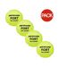 Pack Of 4  Fort All Court Tennis Balls  One Size Yellow Dunlop-1