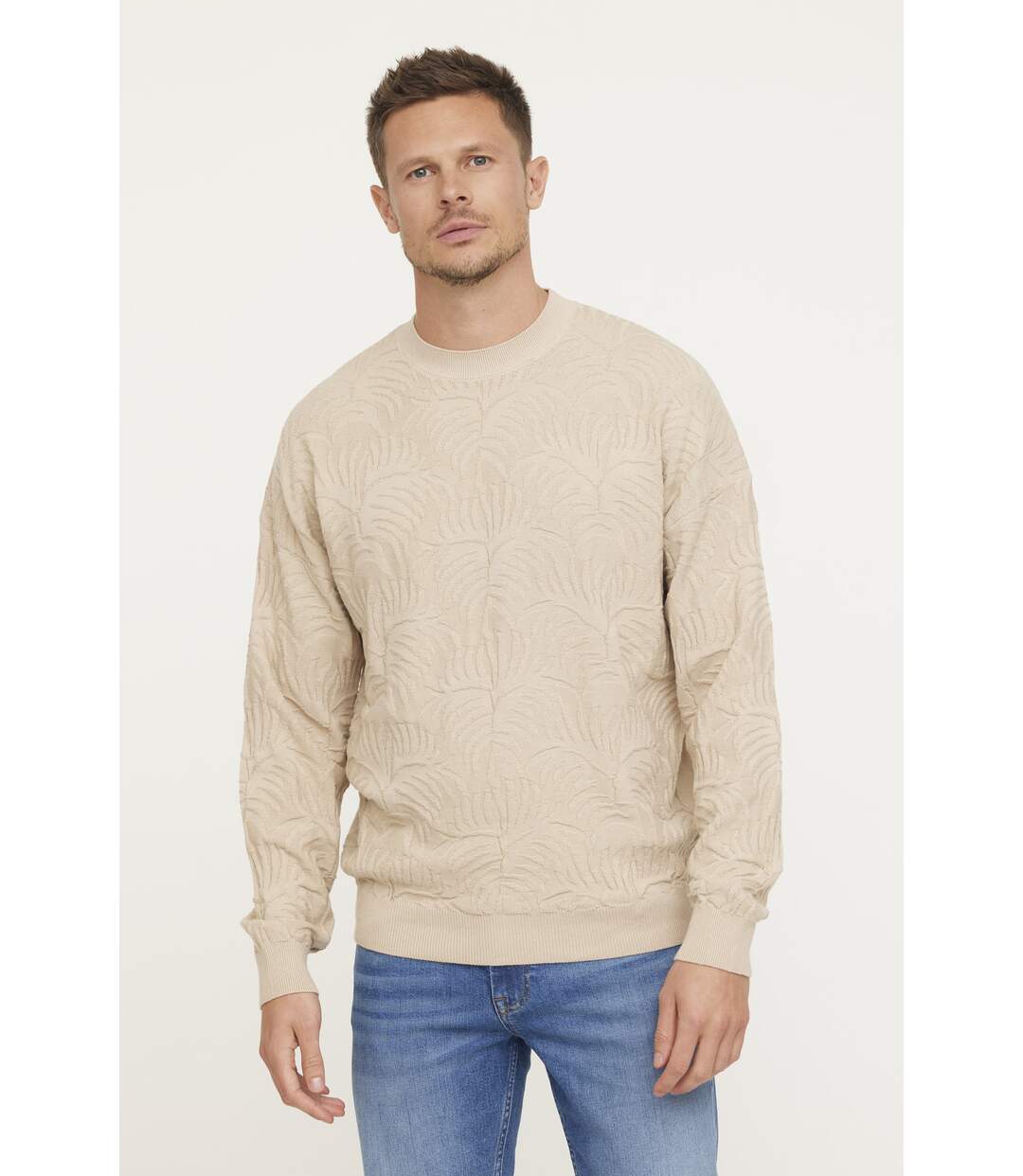 Pull manches longues coton regular CLAVIZ