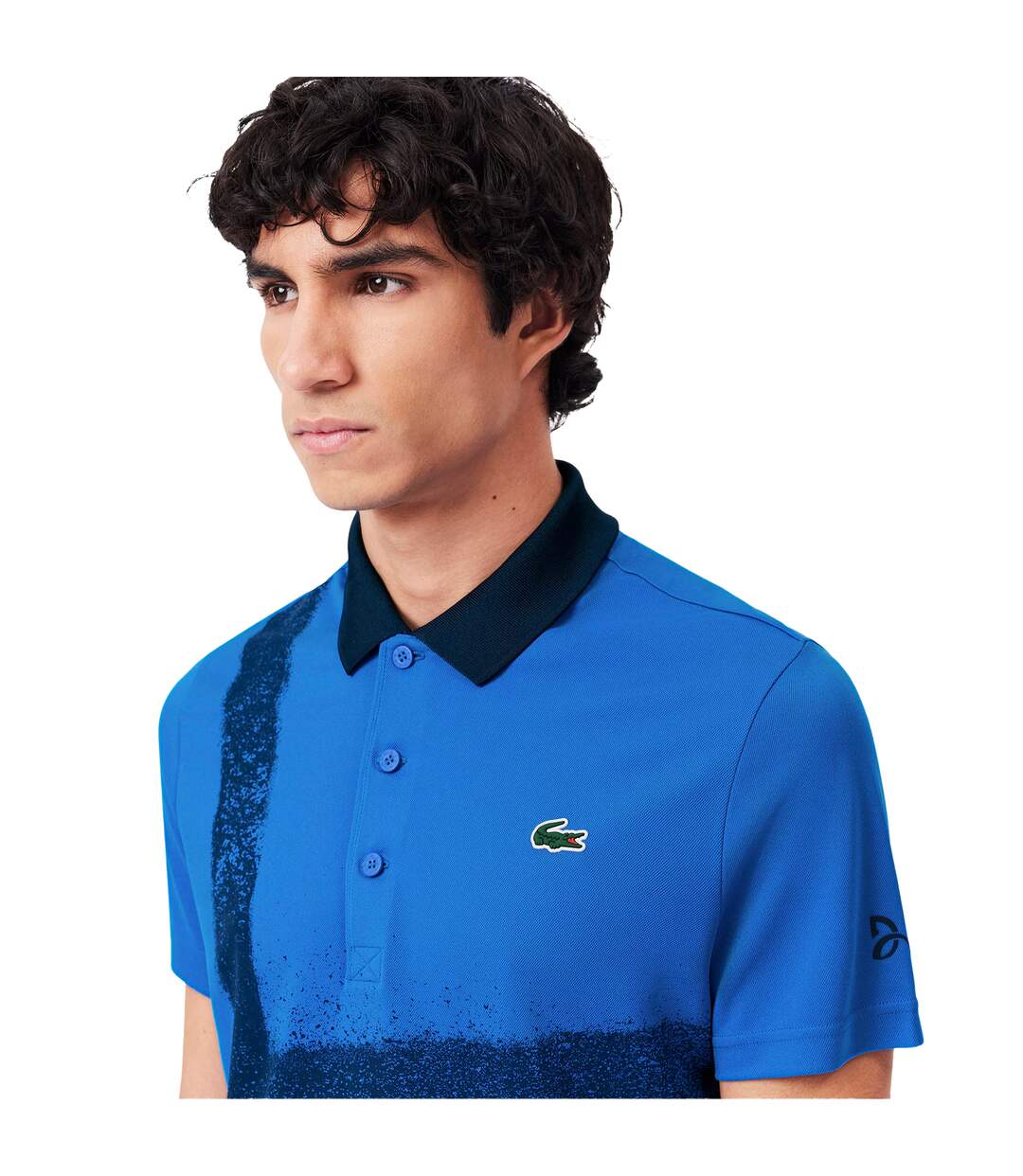 Polo Tennis Novak Djokovic Homme Bleu Lacoste-4