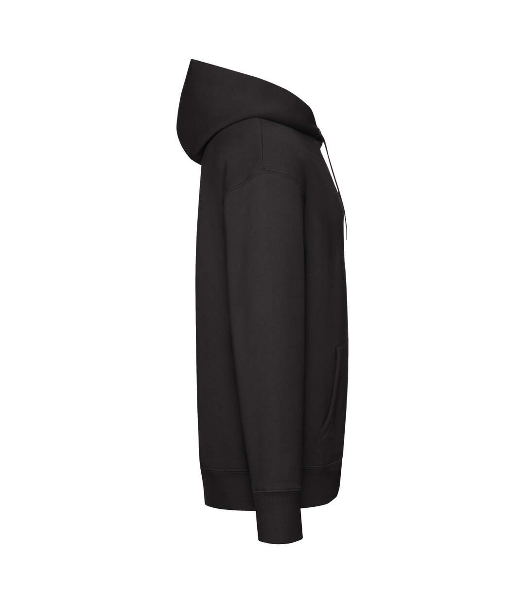 Mens Premium Hoodie Black Fruit Of The Loom-3