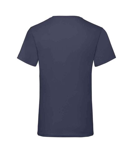 Mens valueweight v neck t-shirt deep navy Fruit of the Loom