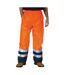 Surpantalon imperméable haute visibilité orange/bleu marine Yoko-2