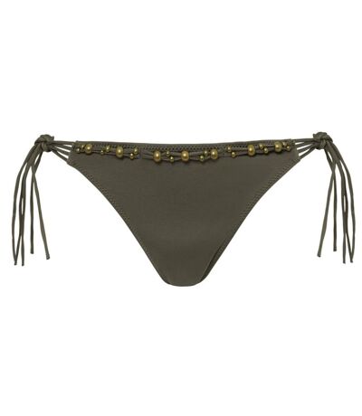 Slip de bain à nouettes kaki Hippies by Brigitte Bardot