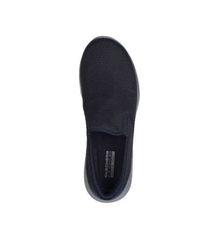 Mens go walk 7 slip-on trainers navy Skechers