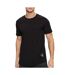 T-Shirt noir homme calvin klein jeans badge turn up sleeve - l-1