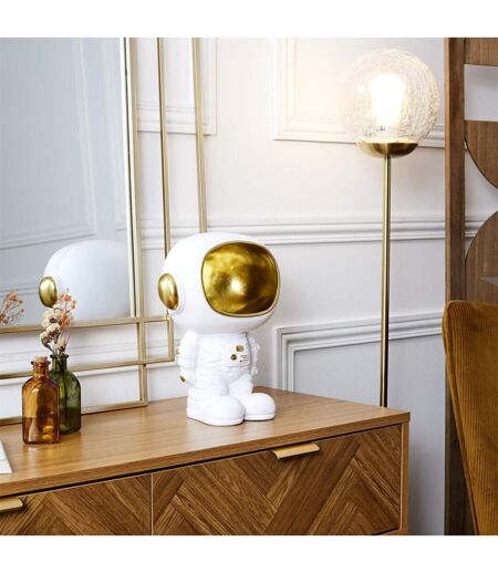 Vide-Poche Statue Astronaute 28cm Blanc