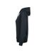 Womens/ladies Premium Melange Hoodie Black Clique-3