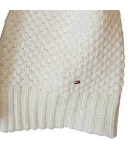 Childrens/kids Knitted Scarf S-m Ecru Tommy Hilfiger