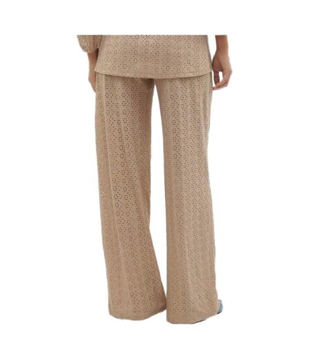 Pantalon Beige Femme Mamalicious Mangie - L