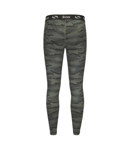 Legging Thermique Motif/style Camouflage Core Homme Vert Sondico