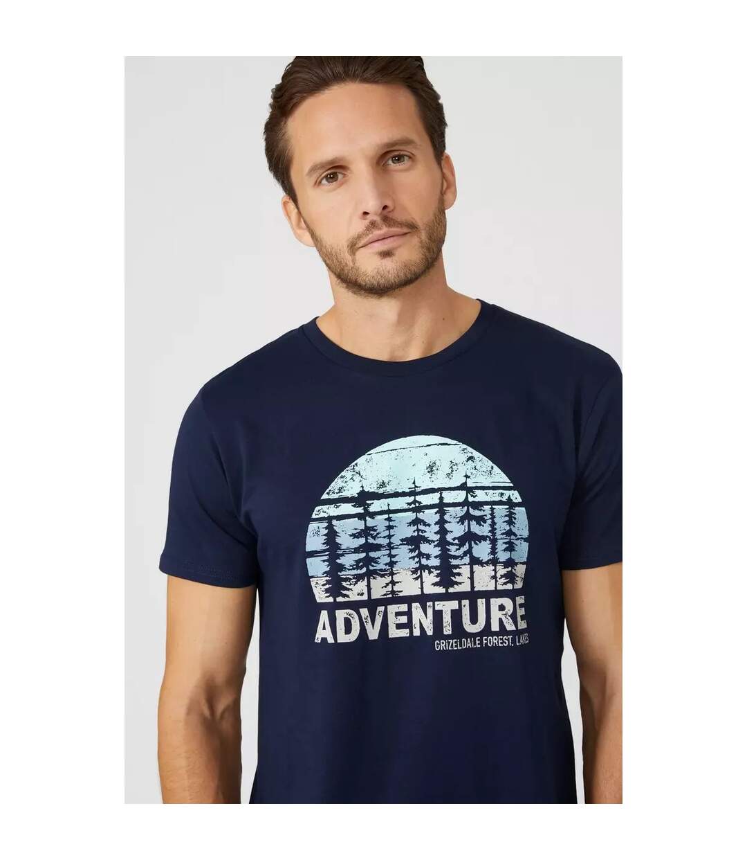 Mantaray - T-shirt ADVENTURE FOREST LAKES - Homme (Bleu marine) - UTDH1419