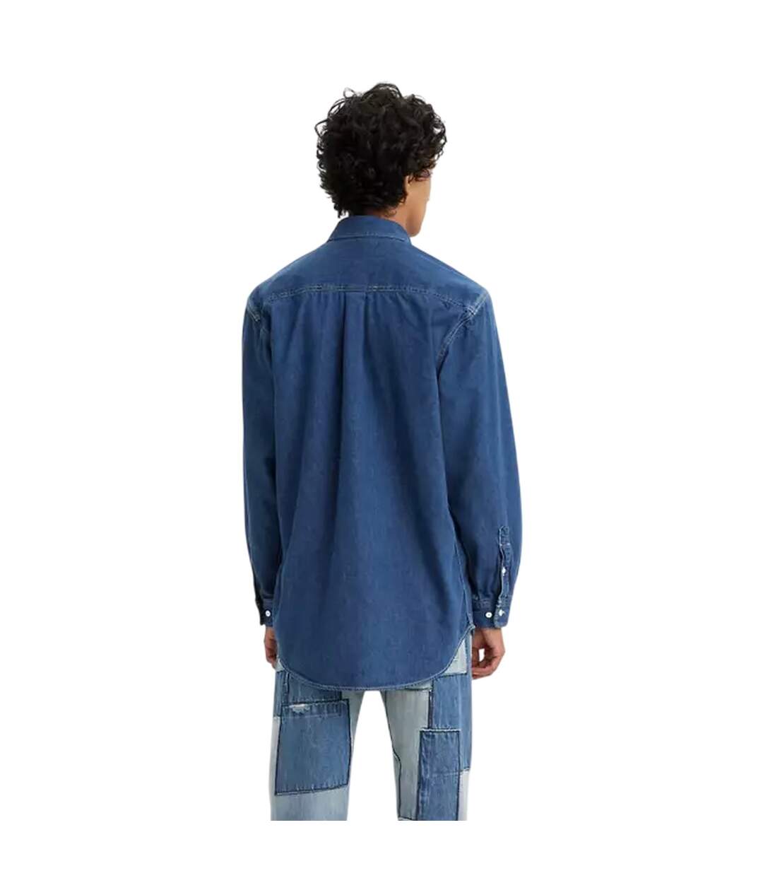 Mens Classic Denim Chest Pocket Shirt Indigo Levis-4