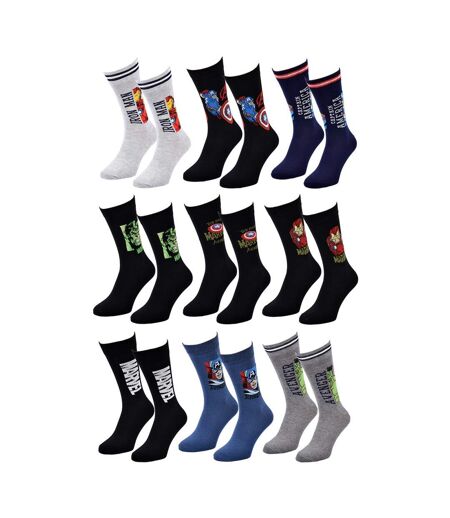 Chaussettes Pack Cadeaux Homme SUPERHEROS - Pack de 9
