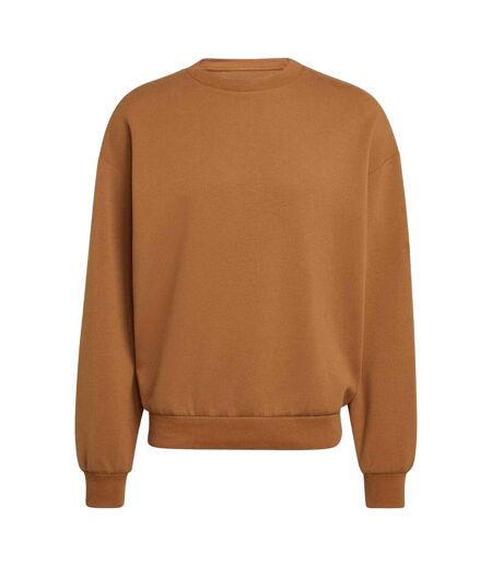 Mens Crew Neck Oversized Sweatshirt Dusky Brown Adidas