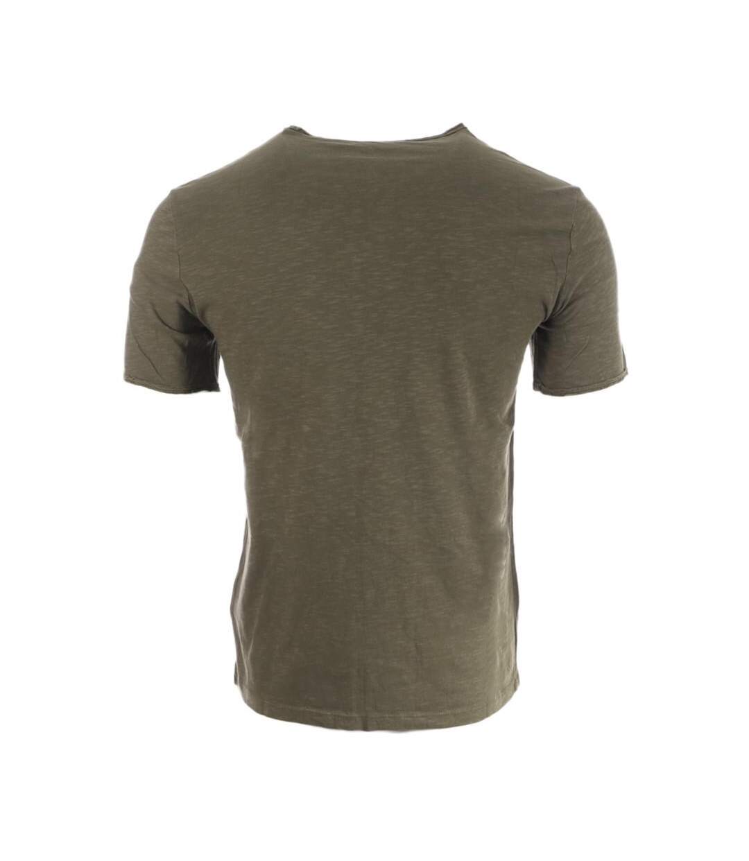 T-shirt Kaki Homme Guess Dustin - XXL-2