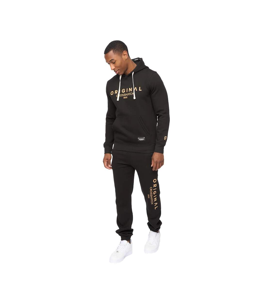 Pantalon De Jogging Jamals Homme Noir Crosshatch-1