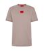 T-shirt Motif/style Logo Sur Poitrine Diragolino Homme Marron Hugo-2