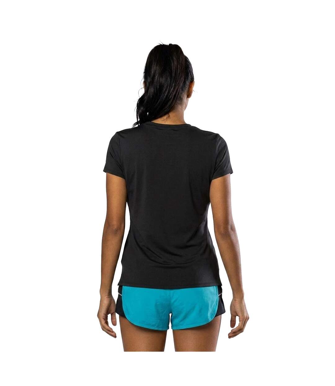 T-shirt Motif/style Uni Dash Femme Noir Nathan-2