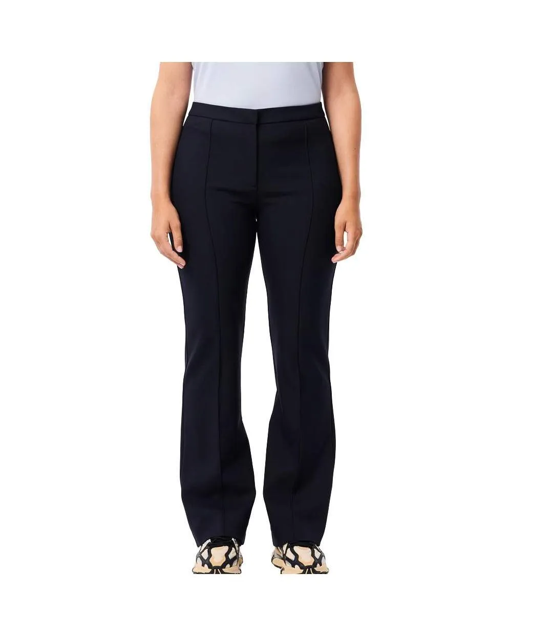 Pantalon fluide marine homme lacoste high waisted-1