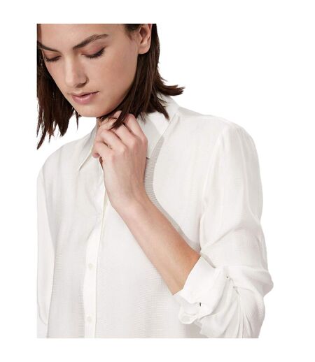 Womens/ladies Plain Soft Touch Shirt White Armani Exchange