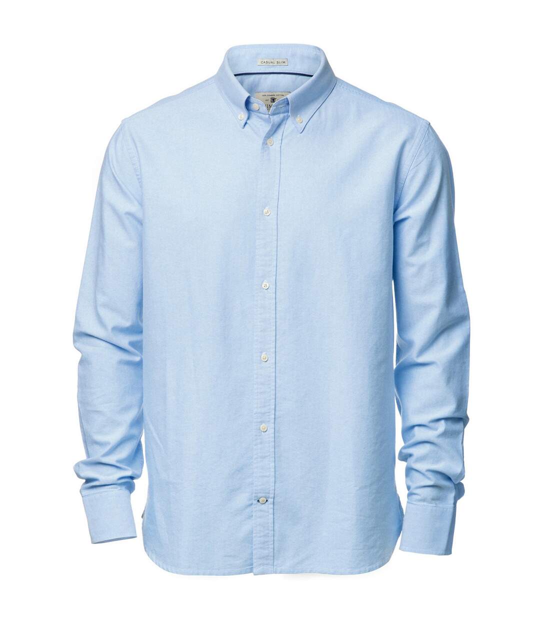 Mens rochester oxford long sleeve formal shirt light blue Nimbus