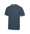 Just Cool Mens Performance Plain T-Shirt (Airforce Blue)