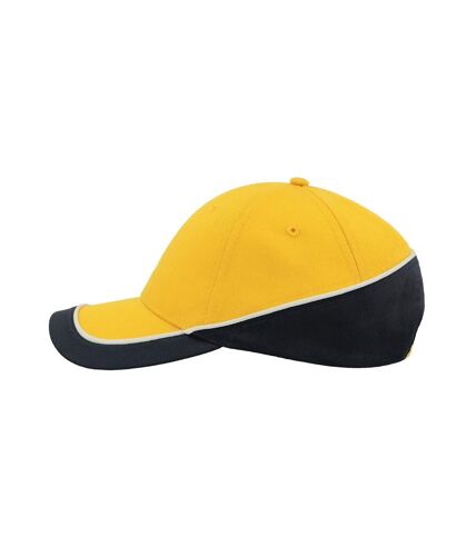 Atlantis - Casquette compétition RACING - Mixte (Jaune / bleu marine) - UTAB203