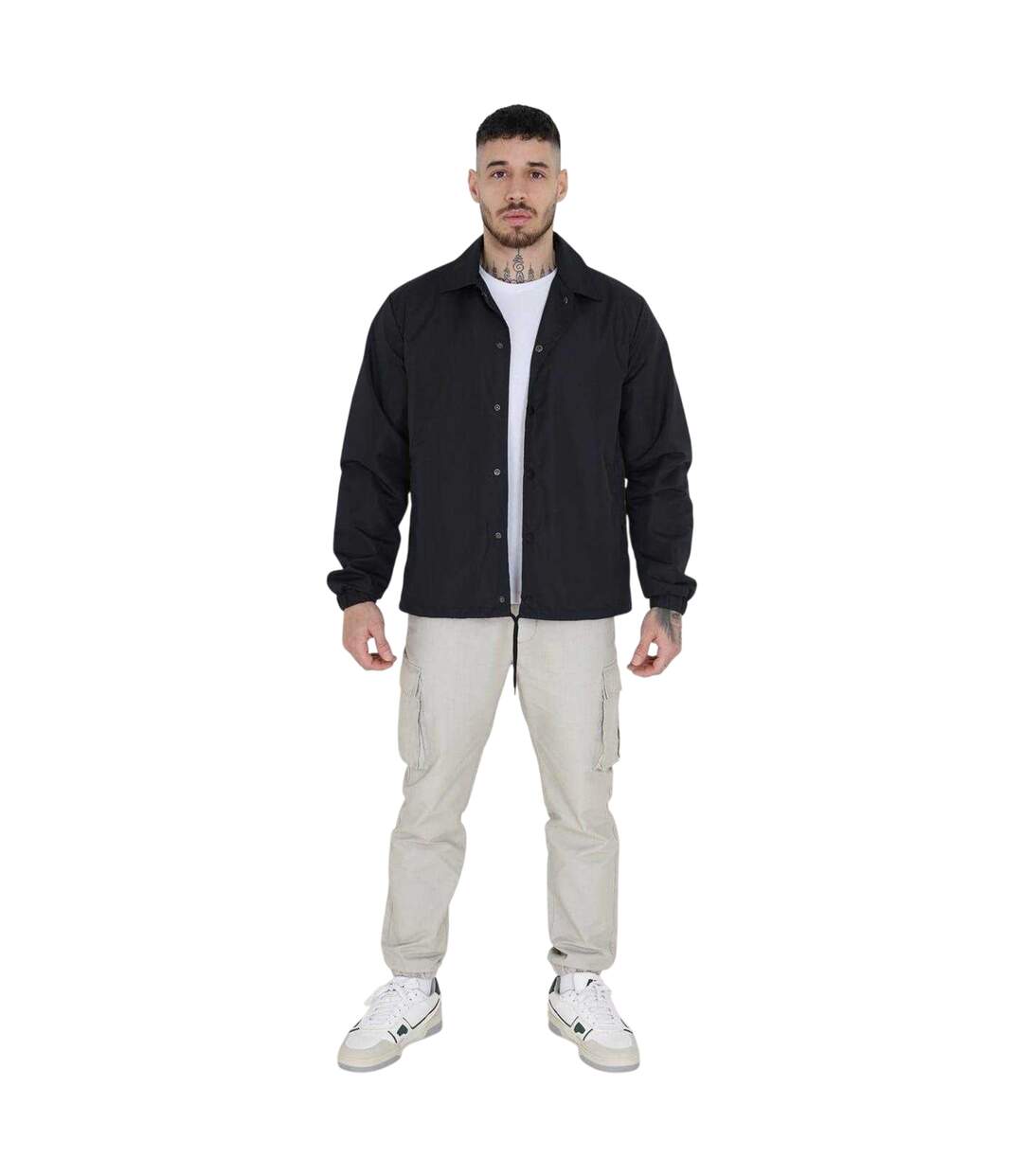 Veste D´entraîneur Homme Noir Brave Soul-4