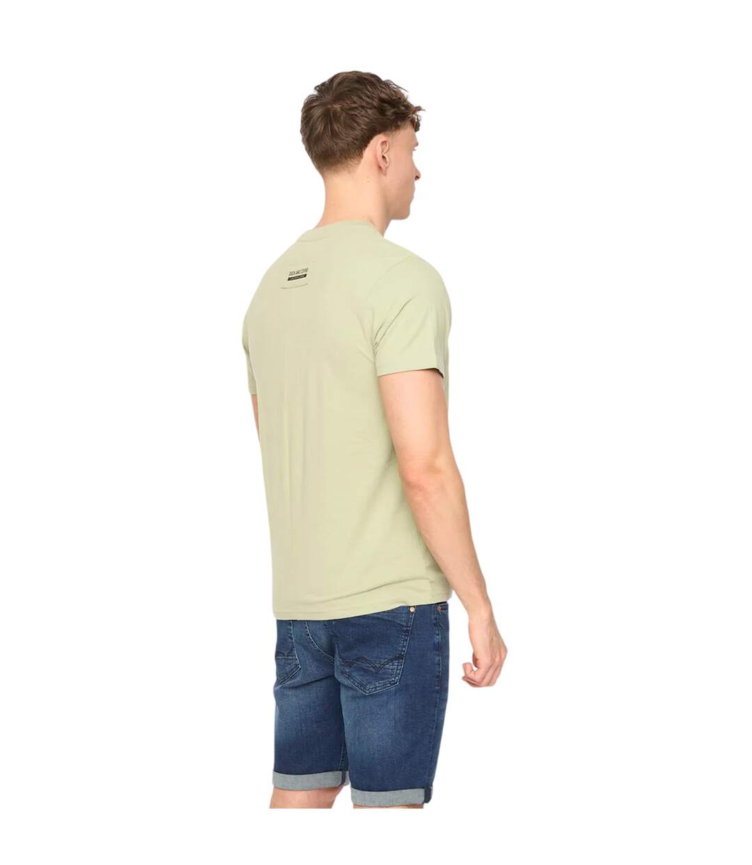 T-shirt Tatick Homme Vert Kaki Clair Duck And Cover-3