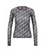 Womens/ladies Diralina 3 T-shirt Black White Hugo-2